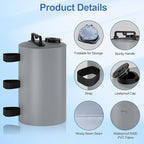 Canopy Water Weights Bag, 88 lb Tent 4 Leg Weights Bag, Portable 10L Water Bag Windproof Fixed Canopy Weights Bag, for Outdoor Pop Up Tent, Canopies, Gazebo, Shelter, 4 Pack (10L Gray)