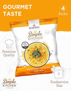 Simple Kitchen Broccoli Cheese Soup Mix - 17 Servings for Meal Prep, Vegetarian, Gluten Free & Freeze Dried Broccoli Cheddar Soup, Canned Food for Camping Meals & Hiking, Survival Kit, Pack of 4
