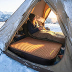 LOSTHORIZON Air & Foam Camping Mattress, Self-Inflating Sleeping Pad, 4.5" Thick, with Pump Sack, Twin