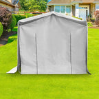 Outdoor Storage Shelter Shed, 8' x 8' Heavy Duty Portable Shed Storage Shelter with Roll-Up Door, Large Steel Frame Garage Garden Shed for Backyard, Patio Lawn