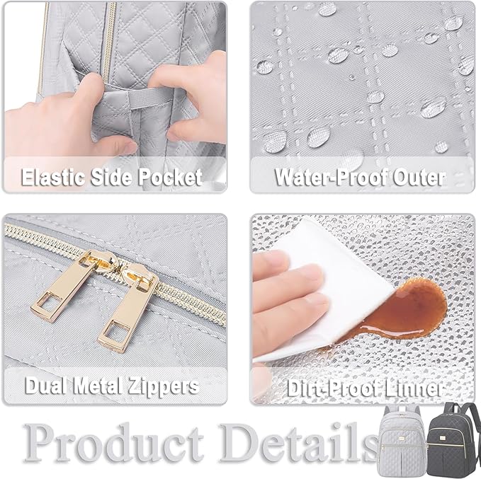 Weitars Lunch Backpack For Women Men,20L Cooler Backpack Insulated Lunch Bag For Women With Side Pockets Waterproof,Meal Prep Backpack,Adult Backpack Cooler For Lunch Picnic Hiking Camping Beach