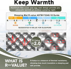 Ultralight Closed Cell Foam Sleeping Pad for Hiking,Moisture-Proof Folding Sleeping Pad Backpacking,Sleeping Mat for Camping,Car Camping Mats