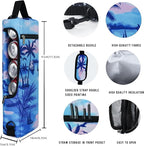 Golf Cooler Bag Plus Ice Pack Soft Sided Insulated Cooler Bag- Holds 6 Pack of Cans or 2 Wine Bottles - Grey Camo Golf Beer Sleeve Black Fits Discreetly in Golf Bags