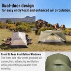 Naturehike 2025 Mongar Pro/Base Camping Tent, 1-3 Person Ultralight Backpacking Tent, 20D Nylon 3 Season Waterproof Mongar 2 Person Hiking Tent for Backpacker, Trip, Solo Camping