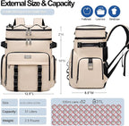 Weitars Insulated Cooler Backpack,Double Deck Waterproof Soft Cooler Bag,Backpack Coolers Leak Proof Lunch Backpack for Men Women for Travel,Camping,Picnic,Beach,Picnic,Outdoor 31L/52 Can