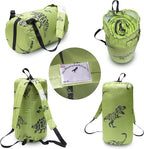 Kids Glow-in-The-Dark Dinosaur Sleeping Bag for Boys Camping Hiking - Machine Washable, Durable, Waterproof, Lightweight - Slumber Bag & Backpack 2 Pc Gift Set - Age 3-10 | 58" L X 27" W