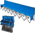 Yaheetech Foldable Sideline Bench 600D Oxford Double Layer Fabric