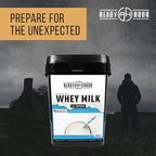 Ready Hour, Bulk Powdered Milk, Real Non-Perishable Whey, 25-Year Shelf Life, Portable Emergency and Adventure Food Supply, Durable Flood Safe Container, 144 Servings