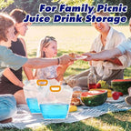 20 Pcs 1.3 Gallon Collapsible Water Emergency Container Bag 26 Gallon Freezable BPA Free Food Grade Clear Plastic Storage Foldable Bottle for Camping Riding