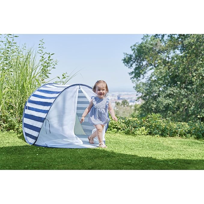 Babymoov Baby Anti UV Tent, Sun Protection UPF 50+, Pop Up Play Tent and Sun Shade, Marine (Summer 2025 Edition)