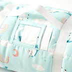 Bunnikins & Clover Toddler Nap Mat with Removable Pillow, Nap Mats for Preschool, Easy Clean Toddler Nap Pad for Kindergarten, Kids Sleeping Bag for Travel Camping