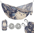 Retro Owl Dark Violet Hammocks for Camping Fabric Hammock for Camping Travel Accessories