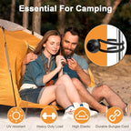 100PCS 6inch Ball Bungee Cords, Heavy Duty Bungee Cords with Balls for Shelter Camping Cargo Tent Poles UV Resistant, Indoor & Outdoor Tarp Tie Downs for Organize and Secure