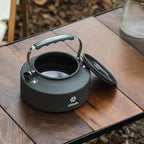 Alocs 0.8L Kettle Teapot, Portable Camping Coffee Pot, Hard-Anodized Aluminum Camping Kettle, Compact Tea Kettle for Stove Top, Outdoor, Hiking, Camping, Picnic and Traveling