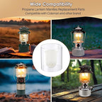 11 Pcs Propane Lantern Mantles with Glass Globe Replacement, Compatible with Coleman Fueled Lanterns, U Shape & Standard Replacement Propane Globe, Camp Lamp Mantle for Outdoor Camping
