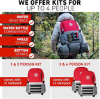 72 HRS Deluxe Emergency Survival Kit - Heavy Duty 72 Hour Bag Survival Kit for Earthquake, Hurricane, Tsunami, Winter, Blackout - Includes Emergency First Aid Kit, Water, Food