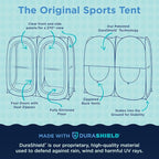 WeatherPod® The Original Shark Tank Side-by-Side™ 2-4 Person Pop-Up Pod - Stay Warm, Dry, and Out of The Sun - Weather Pod for Sports, Rain, or Wind - Simple to Set Up and Tear Down