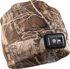 POWERCAP LED Hat Light 150 Lumens Rechargeable Fleece Beanie with Bright Built-in Headlamp Waterproof LED Warm One Size Cap
