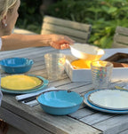 Fox Run Melamine Dinnerware Set, Multicolor, 12 Piece