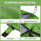 Tudomro Camping Sleeping Bag for Adults Lightweight Packable Waterproof Camping Gear Equipment to Keep Warm for Outdoor Backpacking Hiking Travel