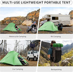Naturehike Cloud-Up 2 Person Tent Lightweight Backpacking Tent with Footprint - Free Standing Ultralight Camping Hiking Backpack Tents Two Person Tent