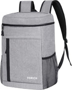 FORICH Soft Cooler Backpack Insulated Waterproof Backpack Cooler Bag Leak Proof Portable Small Cooler Backpacks to Work Lunch Travel Beach Camping Hiking Picnic Fishing Beer for Men Women