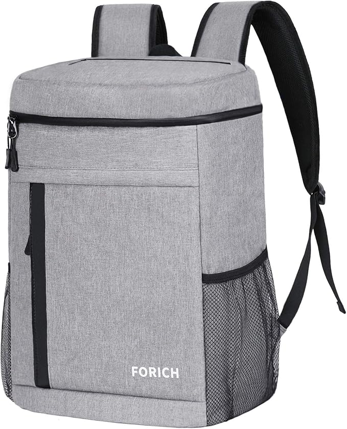 FORICH Soft Cooler Backpack Insulated Waterproof Backpack Cooler Bag Leak Proof Portable Small Cooler Backpacks to Work Lunch Travel Beach Camping Hiking Picnic Fishing Beer for Men Women