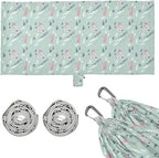 Skiing Sage Green Camping Hammocks with Tree Straps Fabric Hammock for Outside Camping Essentials