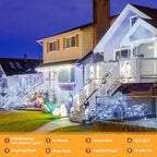 Solar String Lights Outdoor Waterproof, 4x56Ft 600LED 8 Modes Solar Powered Copper Fairy String Deck Twinkle Lights for Outside Christmas Party Yard Camping Holiday Decor 4Pack(Pure White)