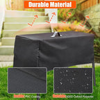 QuliMetal Patio Cover and Carry Bag for Camp Chef 3 Burner Stoves, Tundra Pro 16, SPG90B, PRO90, TB90LWG – Heavy Duty 600D Stove Cover and Bag for Camp Chef Pro 90X