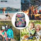 Tropical Pineapples Fruits Cooler Backpack Insulated Leak Proof Beach Cooler Bag Soft Lunch Picnic Hiking Camping Backpack Cooler