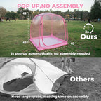 All Weather Proof Pod Sports Tent,Outdoor Weather Tent Sports Pod Pop Up Shelter with Sealed Floor,2-4 Person Clear Tent for Sport Event,Camping,Fishing 8 Sizes & Multicolor