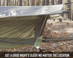 Rothco Jungle Hammock with Mosquito Net and Rain Fly Roof – Portable and Lightweight – Great for Camping, Backpacking, and More