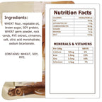 Emergency Food Bars - Caramel Cinnamon Hardtack, Mre Meals Military 2025, Long Shelf Life, Emergency Meals Ration Bars, Emergency Supplies for Disaster Preparedness, 12 Count