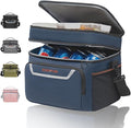 EVERFUN Small Cooler Bag 24 Can Insulated Lunch Box Double Deck Soft Leak-Proof Waterproof Collapsible Ice Chest for Men Women Work Travel Car Trip Picnic Beach