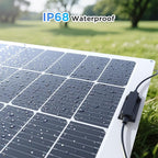 400W Flexible Solar Panel Set (4x100W), Cool-Running White Design, Heavy-Duty ETFE Solar Array, Weatherproof Power Solution for Catamaran, Large RV, and Shed