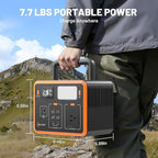 Portable Power Station 90,000mAh, 288Wh LiFePO4 Battery Bank, 300W (Peak 600W) Solar Generator, with 110V AC Outlet for Camping & Emergency Backup