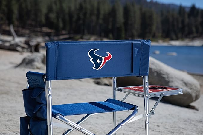 Picnic TIME NFL Unisex-Adult NFL Sports Chair with Side Table, Beach Chair, Camp Chair for Adults