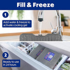 Cooler Shock Ice Packs - Reusable, Premium, Large Pack and Lunch Set for Long Term Use - Cools Faster Than Ice - Cooler Accessories
