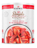 READYWISE - Simple Kitchen Freeze Dried Strawberries, 18 Servings, Vegan, Gluten Free, Healthy Snack, Survival Food, Dried Fruit, Strawberries