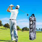 Golf Cooler Bag Plus Ice Pack Soft Sided Insulated Cooler Bag- Holds 6 Pack of Cans or 2 Wine Bottles - Grey Camo Golf Beer Sleeve Black Fits Discreetly in Golf Bags