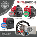 Hutch Mountain Generator Propane Conversion Kit Honda EU3000is- Tri-Fuel Conversion for Propane, Gasoline & Natural Gas - Portable Generator Backup Kit for Home Emergencies, Camping, and RVs