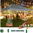 COBIZI 13x26 Pop Up Canopy Heavy Duty Canopy with Removable Sidewalls Party Tent Outdoor Wedding Large Event Tent with Roller Bag for Garden Lawn Waterproof UPF 50+ Easy Up, Gray (Framework Upgraded)