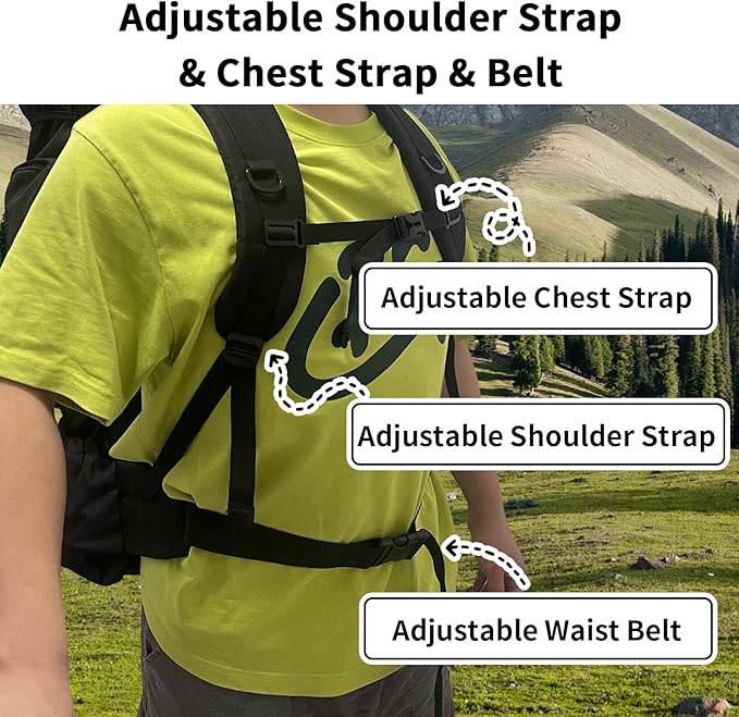80L 100 liters Hiking Backpack Camping Rucksack, Men Outdoor Travel Climbing Knapsack Mountaineering Trekking Backpack