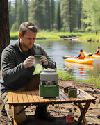 Indwell Infrared Propane Camping Stove - CSA Certified Portable Gas Stove with 23inch Extended Hose & Piezo Ignition, Windproof Single Burner for Backpacking, Hiking, Fishing & Emergency Preparedness