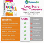 Kids Splinter Removal Kit (30 Pack) – Gentle Single-Use Splinter Removers for Children – Individually Wrapped, Easy to Use, Compact First Aid for Home, School & Travel