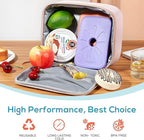 TOURIT Ice Packs for Lunch Boxes/Bags and Coolers, Lunch Box Cooler Ice Packs Reusable, Slim and Long Lasting Cool Pack for Work, Picnic or Camping