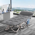 Office Lunch Break Folding Bed, Camping Cots for Adults with Thick Mattress Folding Single Person Nap Bed Rollaway Beds for Home Office Lunch Break, Camping, Pool and Beach(190 * 68 * 40cm)