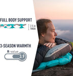 Sea to Summit Comfort Light Insulated Sleeping Pad for Backpacking and Camping, Large (72 x 25 x 2.5 inches)