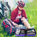 276PCS Compact Small First Aid Kits for Home Businesses Urgent Essential Mini First Aid Kit Travel Size Car Emergency Supplies Kit for Hiking Boating Skating, Purple AMORNING